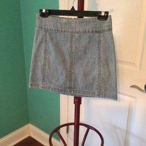 Free People, Denim Skirt, Jr Sz 0